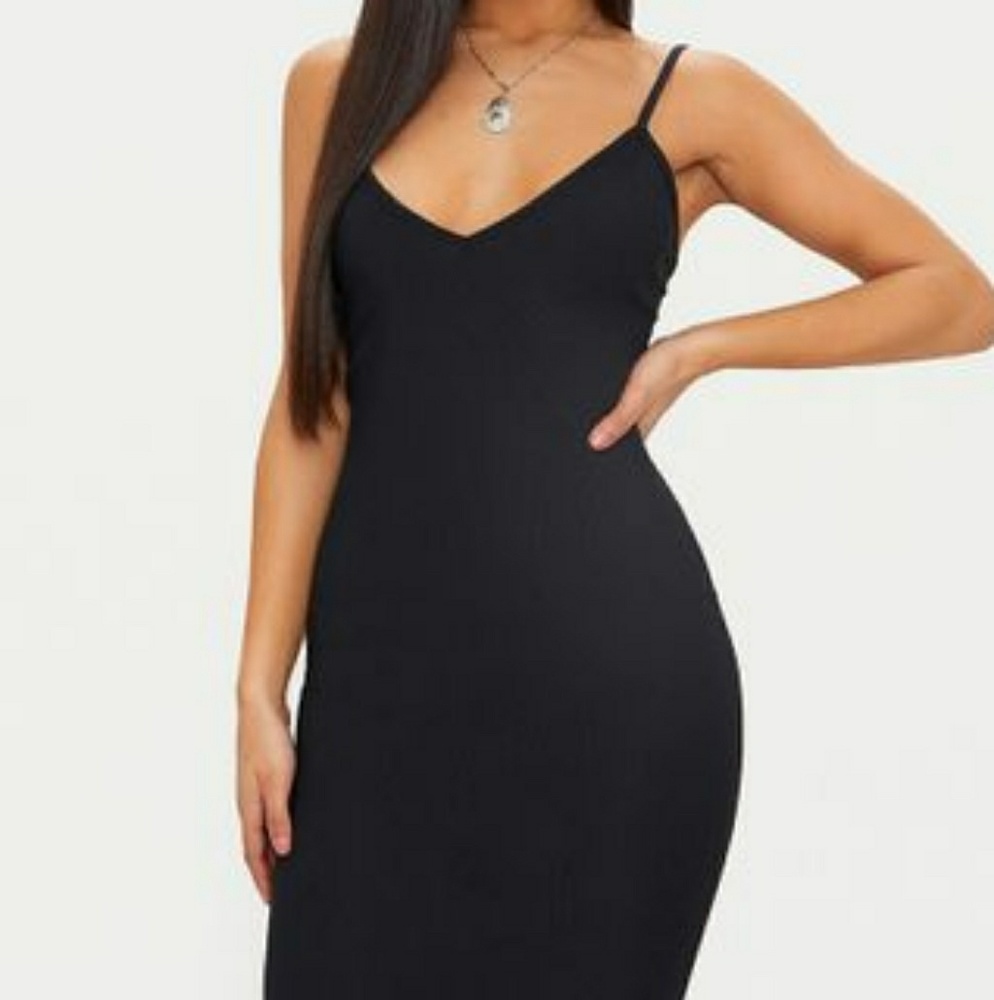 Ribbed Midi Dress